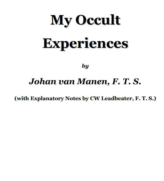 My Occult Experiences - J van Manen.pdf