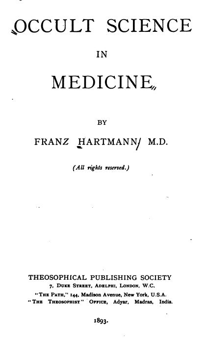 Occult Science In Medicine - F Hartmann.pdf