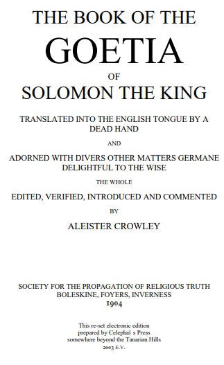 The Book Of The Goetia Of Solomon The King - A Crowley (1904).pdf