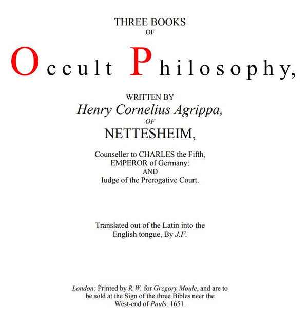 Three Books of Occult Philosophy - Book II - H Agrippa.pdf