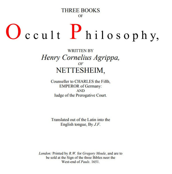 Three Books of Occult Philosophy - Book III - H Agrippa.pdf
