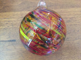 Witch's Ball - Hand Blown Glass Ornament - 3 Inches Sunset