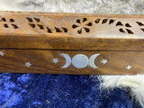Mango Wood Coffin Incense Burner