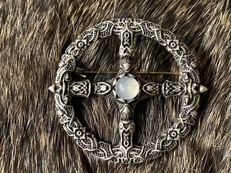 Celtic Viking Torc w/Moonstone