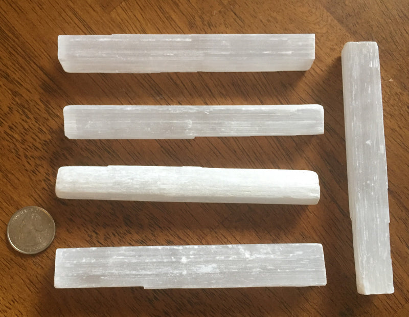 Selenite Wands Medium or Large - Lot of 2 Wands