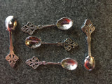 One Small Vintage Tibet Silver Incense Spoon