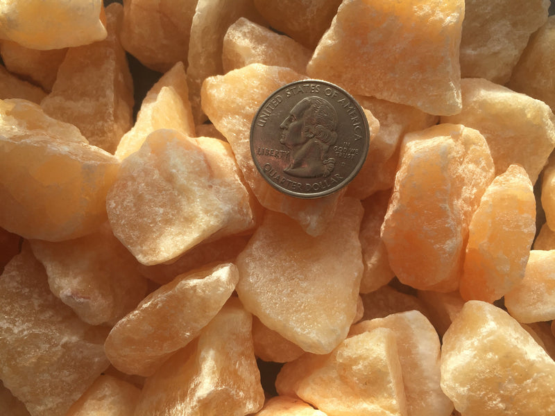 Orange Calcite Rough Gemstone