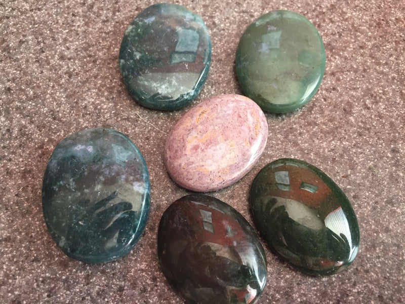 Bloodstone Worry Stone/Palm Stone/Gemstone