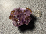 Large Amethyst Cluster Uruguayan Dark Purple Crystal Geode 7.9 Ounces