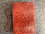 Leather Bound Journal 5x7 Pentacle 100 Sheets Handcrafted (cbos-1013)