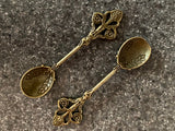 One Small Vintage Tibet Bronze Incense Spoon