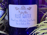 Rose Water in Cobalt Glass Jar