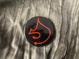 Lilith and Samael Clay Disc Handmade Hand Painted 1.5 Inches Pocket Coin